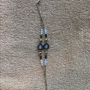 NWOT Blue and Silver Beaded Bracelet